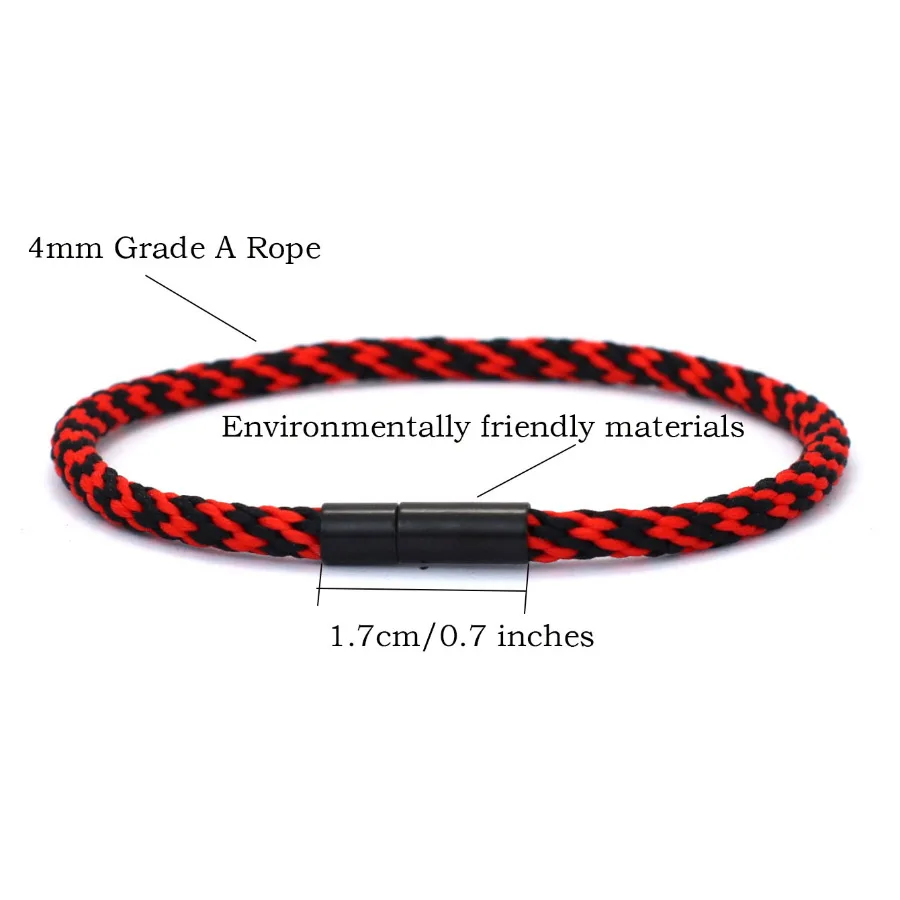 Rope Bracelet Men Ethnic Fabric Wish Accessory
