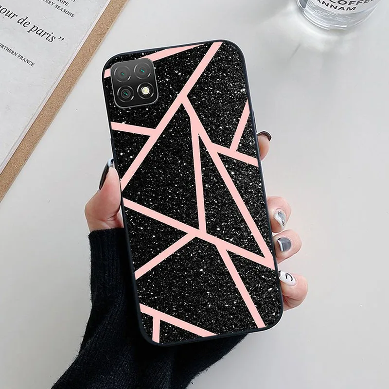 Elegant Black Soft TPU Silicone Protective Case - Lovely Painted Design