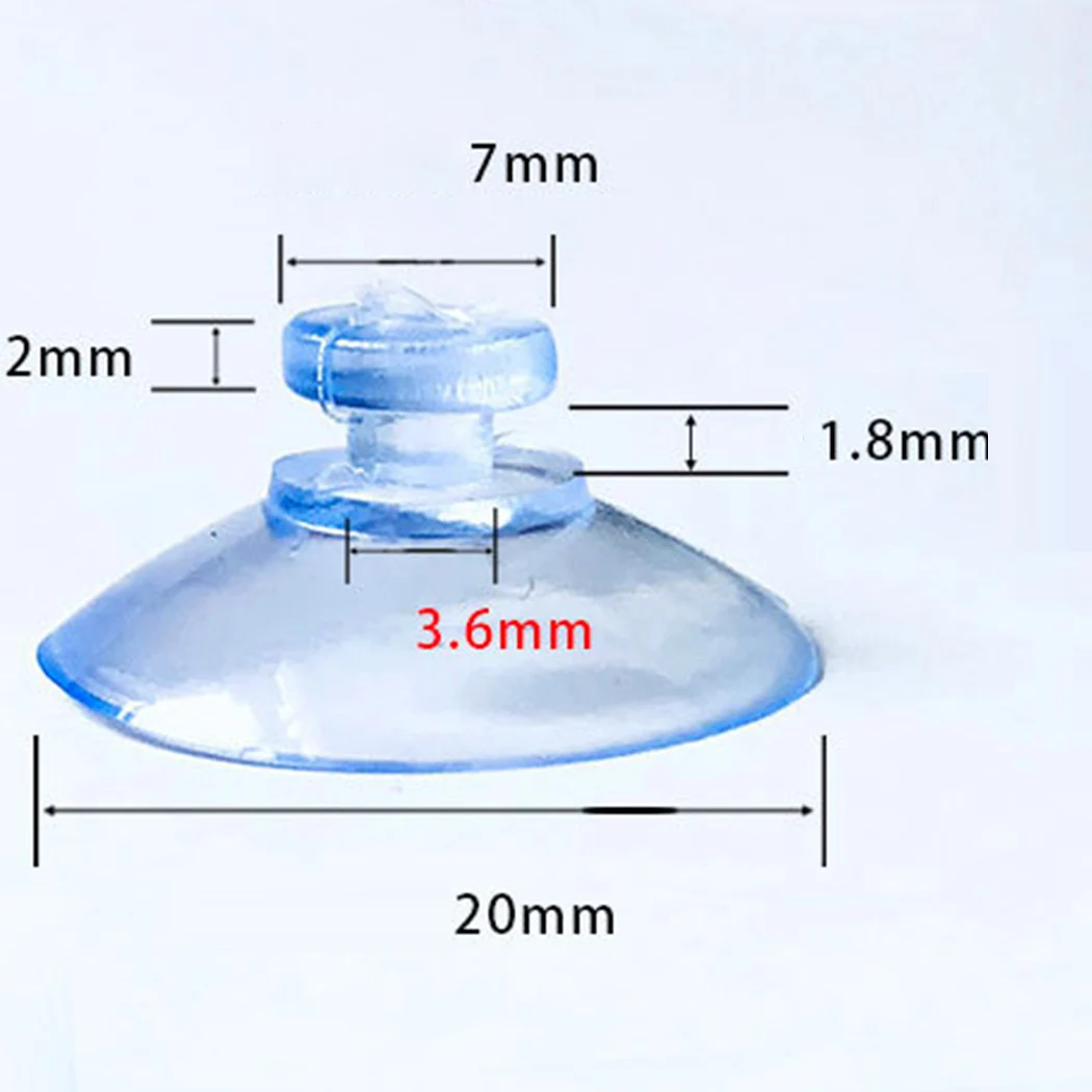 Hoom Saugnapf 20mm/25mm/40mm Fenster-Küchen-Sauger 10 Stück Jeder Typ Badezimmer Klarer Kunststoff Glas 100% Brandneu – Detail 6