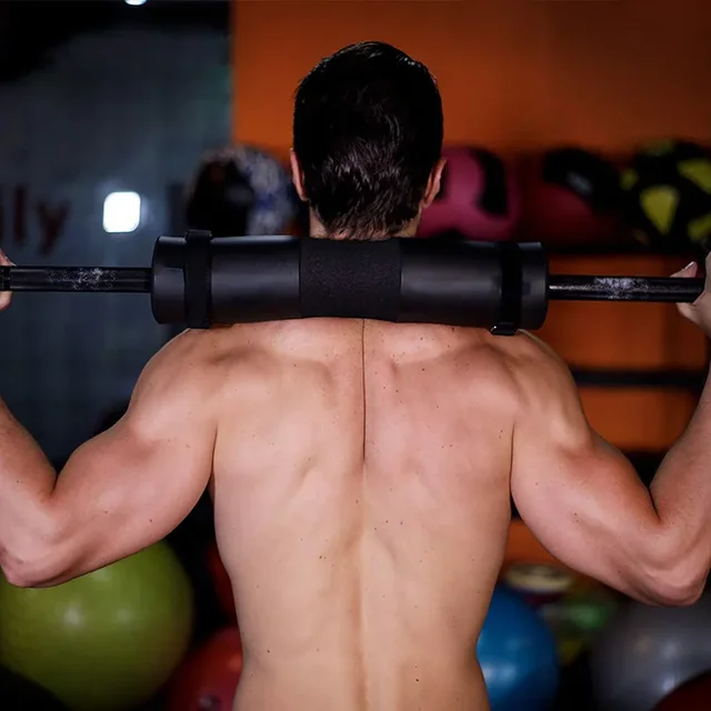 Hombreras gruesas antideslizantes para gimnasio, mancuernas para levantamiento de pesas, soporte para el cuello, almohadilla de protección, entrenamiento de fuerza - Imagen 6