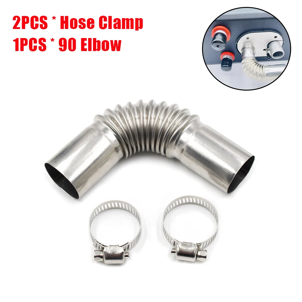 Universal Exhaust Pipe Tube Elbow Connector Set for Diesel Heater Systems