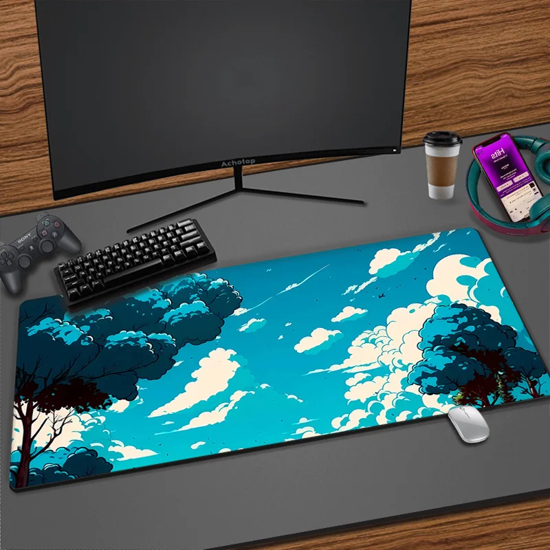 

Mousepad Home XXL New Large Mouse Mat MousePads Sky Cloud Office Laptop Carpet Soft Carpet Desktop Mouse Pad 900x400 Mouse Mat