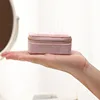 Mini Travel Jewelry Box, Ring Zipper Velvet  Storage Case, Small Jewellery Packaging,USB Storage Box on Business Trip 5