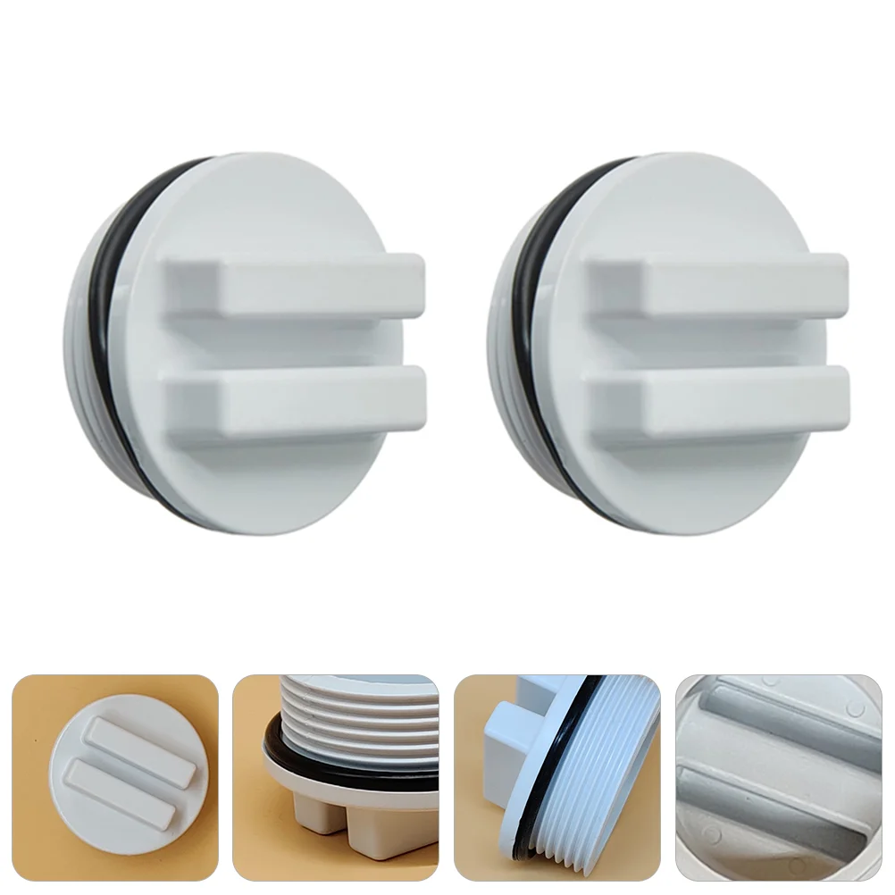

2 PCS O-ring Drain Plug Rubber Winter Winterizing Fitting for Swimming Pool Plastic Wing Expansion