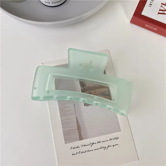 2022 New Claw Clip for Women Tough Colorful Plastic Hair Claw Large Size Hair Clamps Claw Clip Crab Chic Hair Accessories Gift 0192-B3-10.5cm