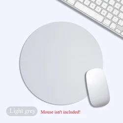 Waterproof PU Leather Anti - Slip Mouse Pad for Home, Office, or School (Light grey)