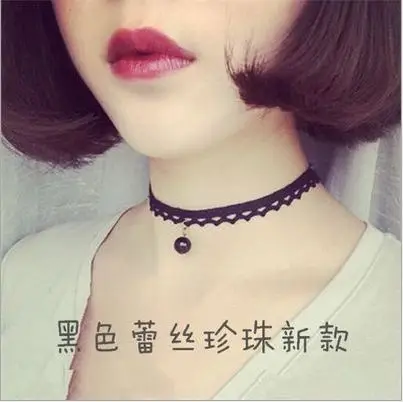 Handmade Velvet Lace Vintage Black Heart Choker Necklace