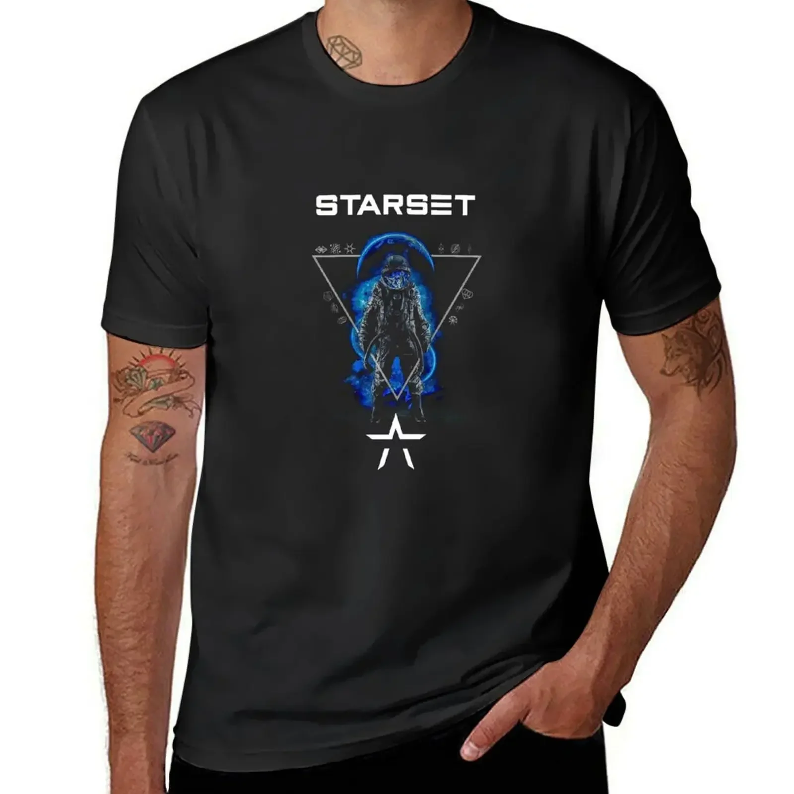 

Starset T-shirt heavyweights cute clothes sports fans T-shirts for men cotton