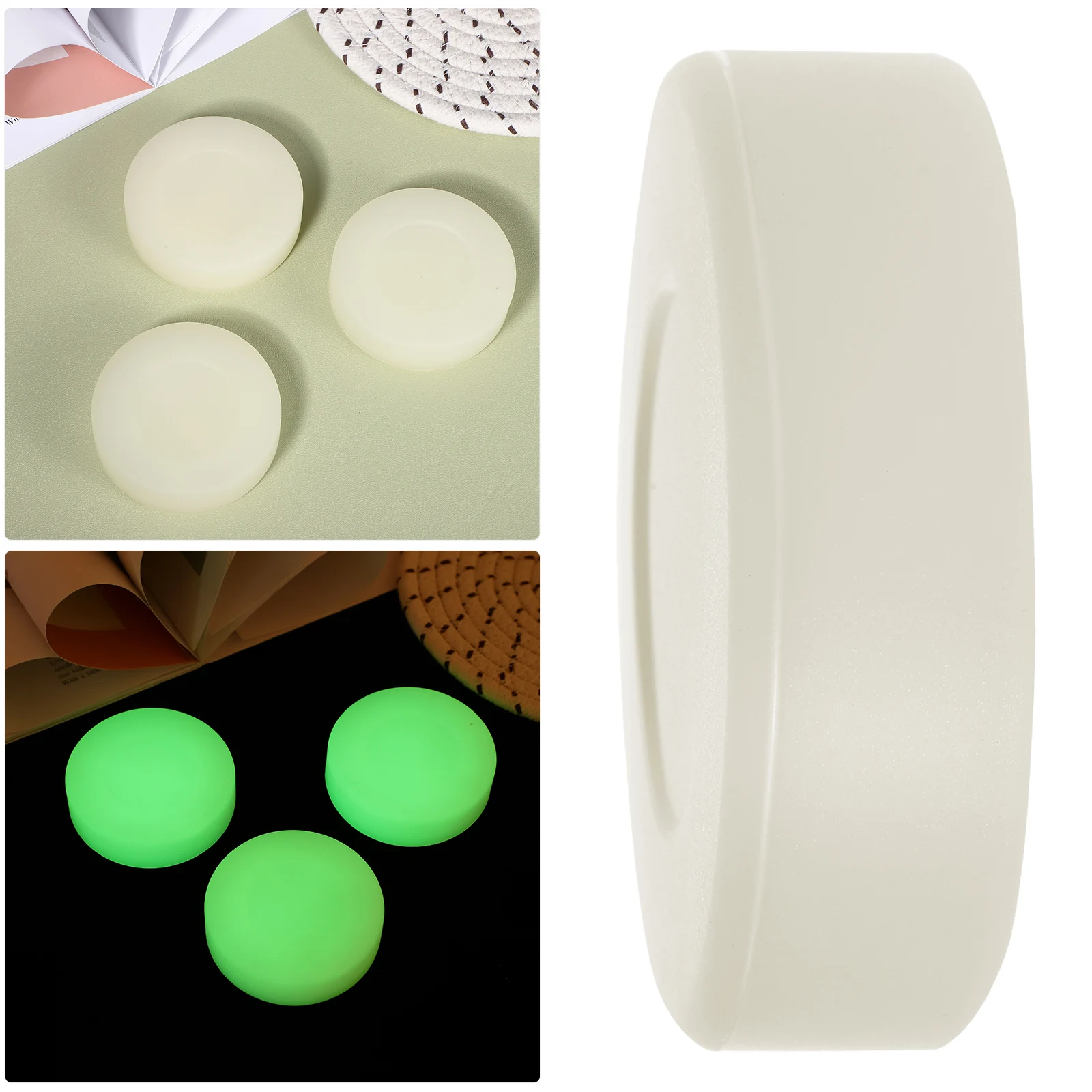 3 pcs Glowing Ice Hockey Sports Ice Hockey Practice Glow-In-The-Dark Roller Skating Game Supplies Portable