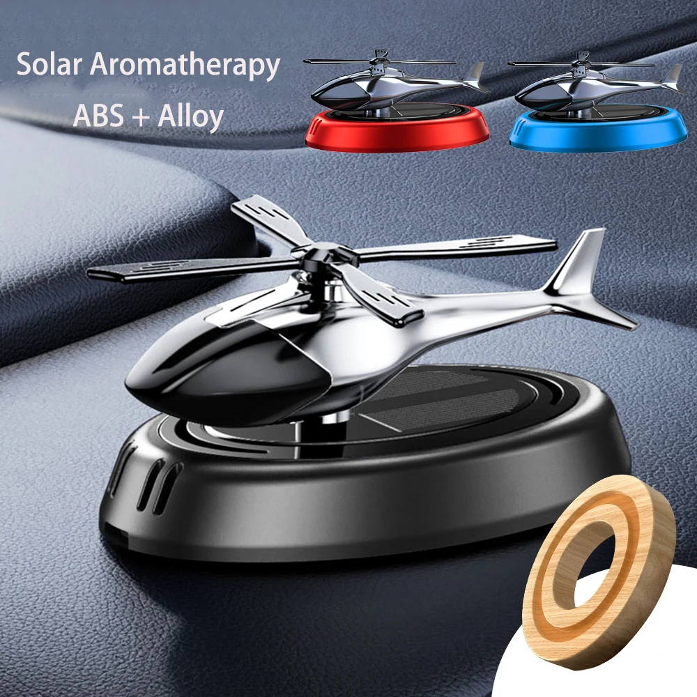 Solar Fragrance Car Air Freshener Helicopter Solar Power Rotating Propeller Aroma  Diffuser Auto Interior Decoration Aromatherapy - AliExpress