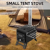 Outdoor Multi-functional Camping Stoves Portable Firewood Stove Small Courtyard Barbecue Stove 1