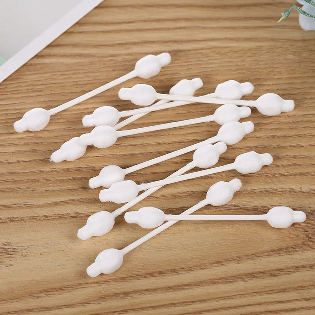 Disposable Swab Double-Headed Cotton Bud Portable Cleaning Sticks Multi-Use Cotton Swab For Home Baby Travel 100pcs sticks cotton swabs household disposable double headed cotton stick makeup remover swab sanitary napkin