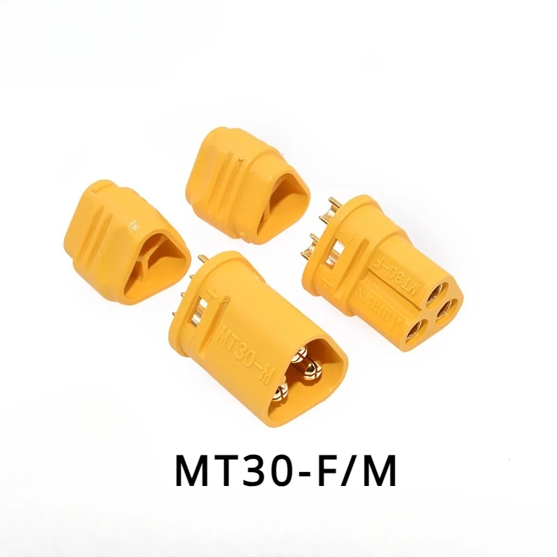 

1Sets/5Set Amass MT30-F/M Connector Plug Female And Male Gold Plated For RC Lipo Battery Parts Quadcopter Multicopter MT30