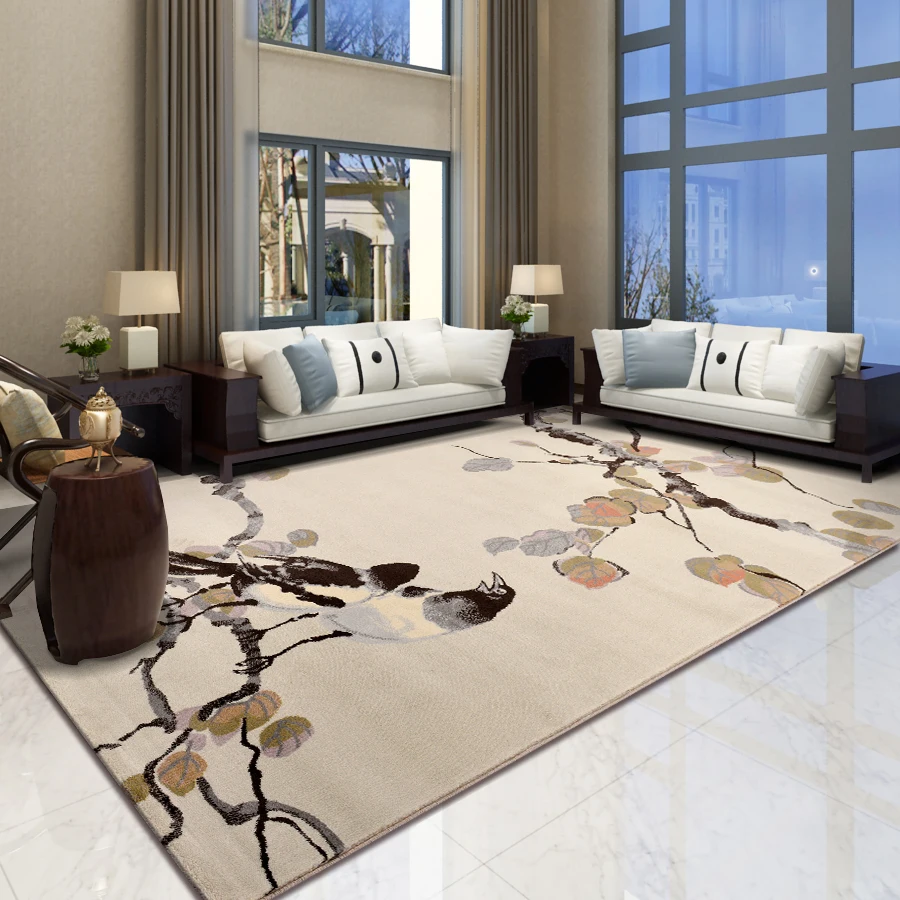 

Mengwen New Chinese Carpet Living Room Tea Table Bedside Chinoiserie Simple Ink Painting Tea Room Zen Home