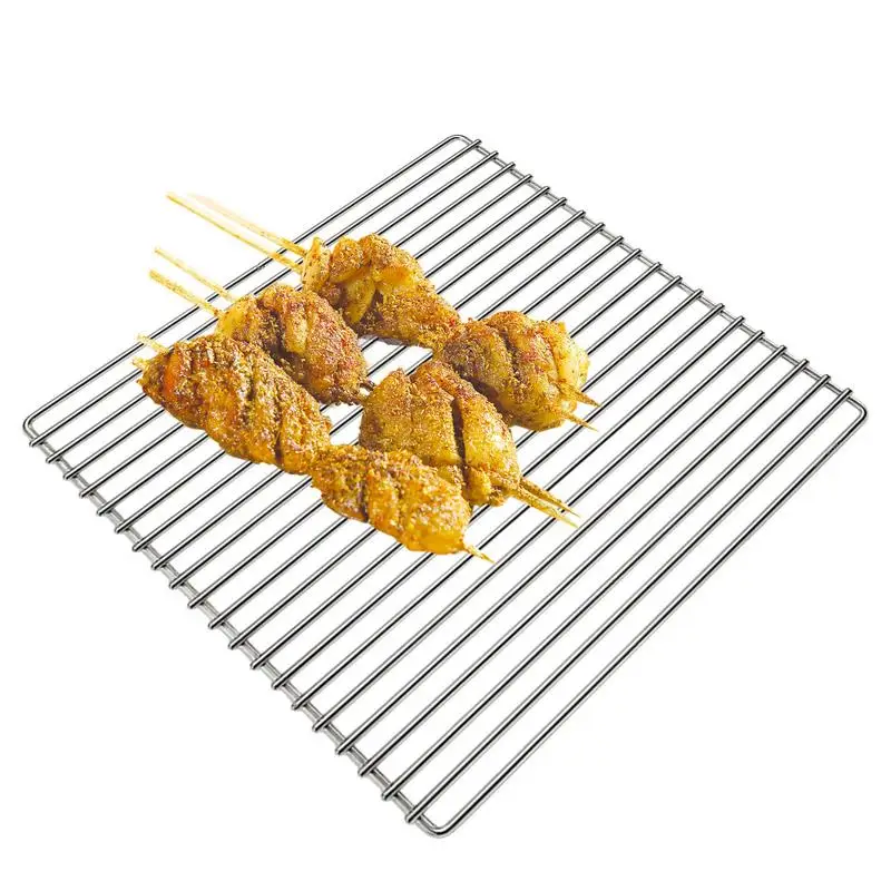 

Fire Pit Grill Screen BBQ Grid Over Campfire Grill Stainless Steel Grate Cooking Rack Outdoor Kitchen Accessories For Picnic