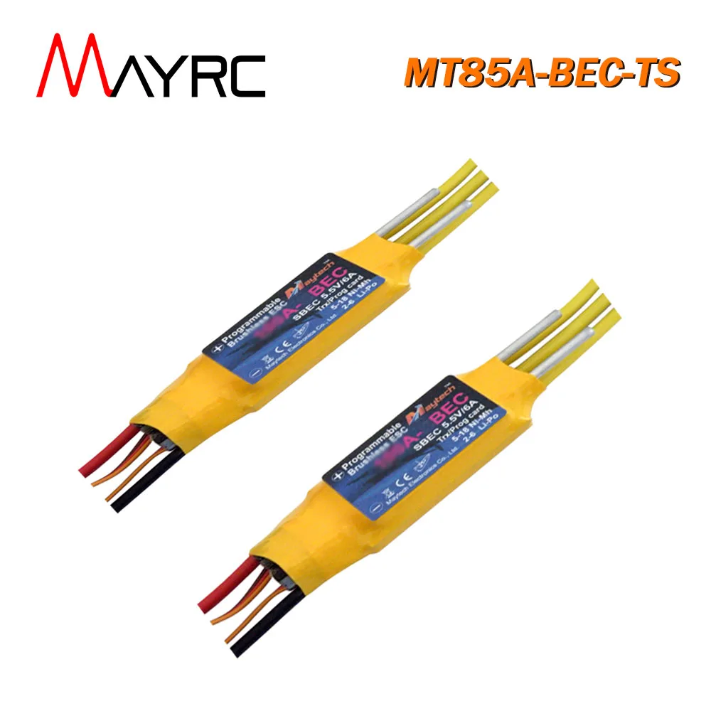 

1/2PCS MAYRC 2S-6S 85A 5,6V Adjustable/8A BEC with Watercooled ESC Electronic Speed Controller for Water Sport RC Boat Thruster