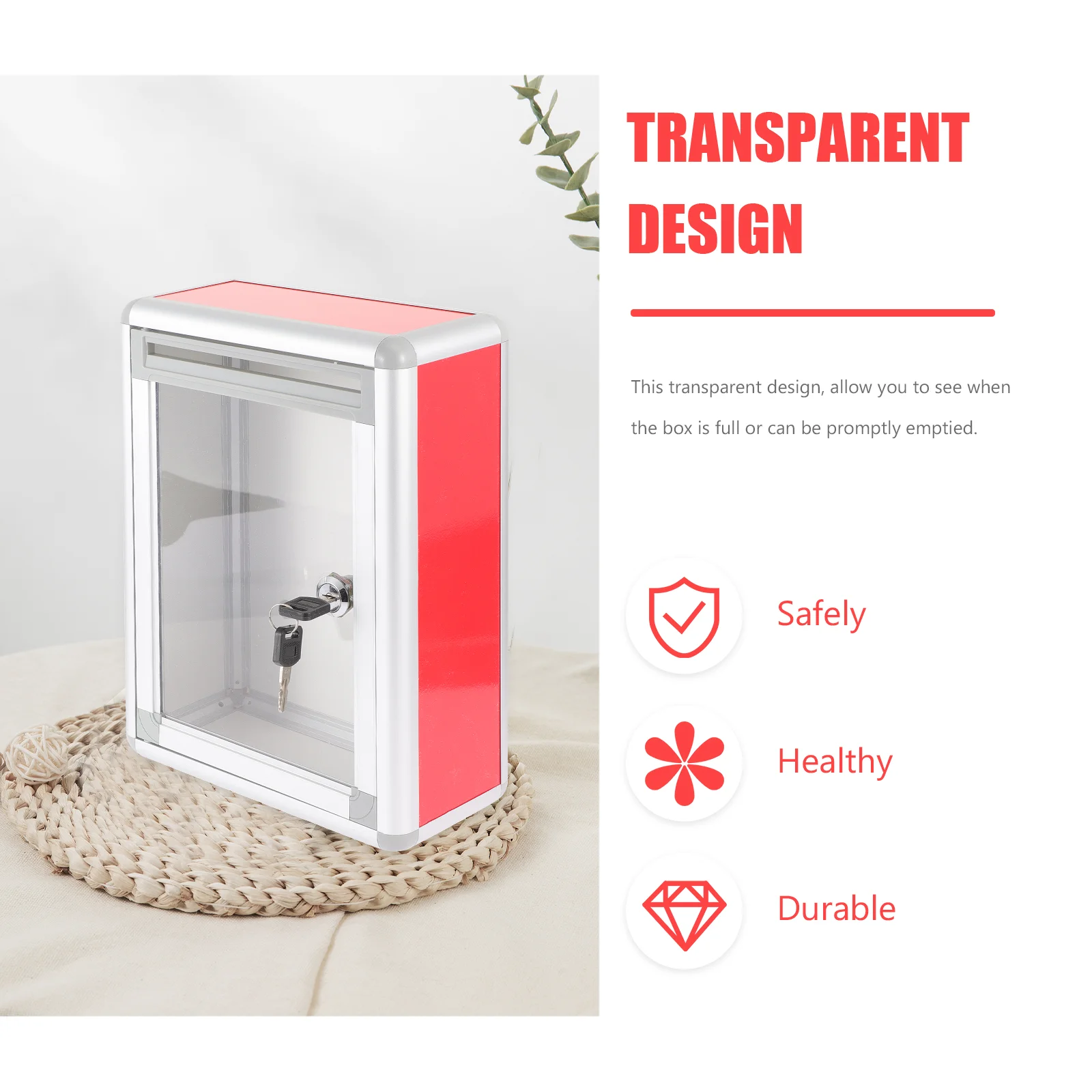 Ballot Box Impact-resistant Suggestion Outdoor Hanging Mailbox Boxes Collection Voting Letter Aluminum Alloy Wall Complaint