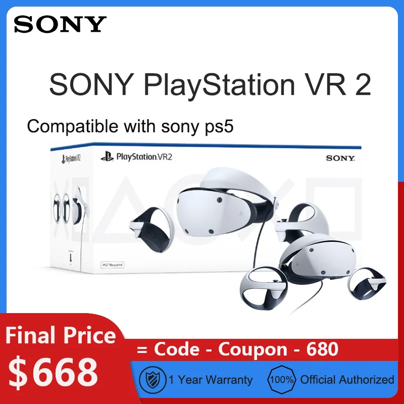 Sony PlayStation VR2 Virtual Reality PS VR2 Headset 3D VR Glasses ...