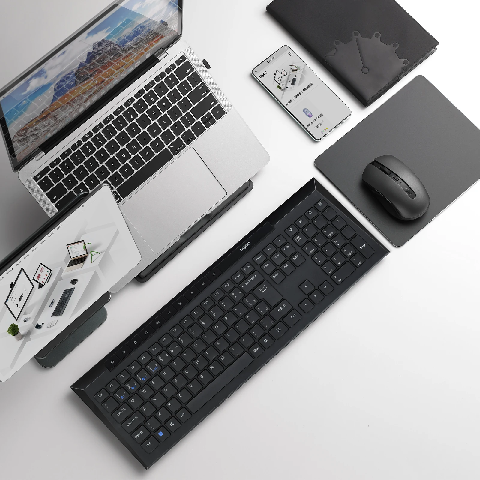 Multi-Device Bluetooth, Cor Preta, Teclas Multimídia, Português, Brasil, ABNT2, 8210M
