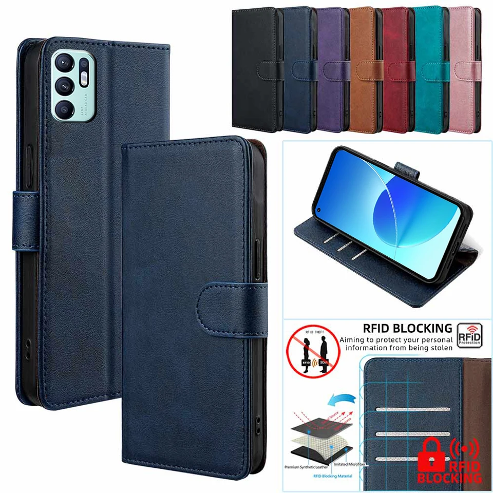 Housse Flipcover Pour Oppo Reno6 Z 5G - Style Livre, Poche Carte, Livrée D'Allemagne