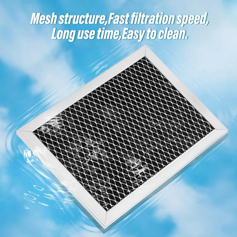2Pcs Microwave Charcoal Filter Replacement For GE JX81B WB02X10733 Microwave Filter Air Carbon For Kitchen