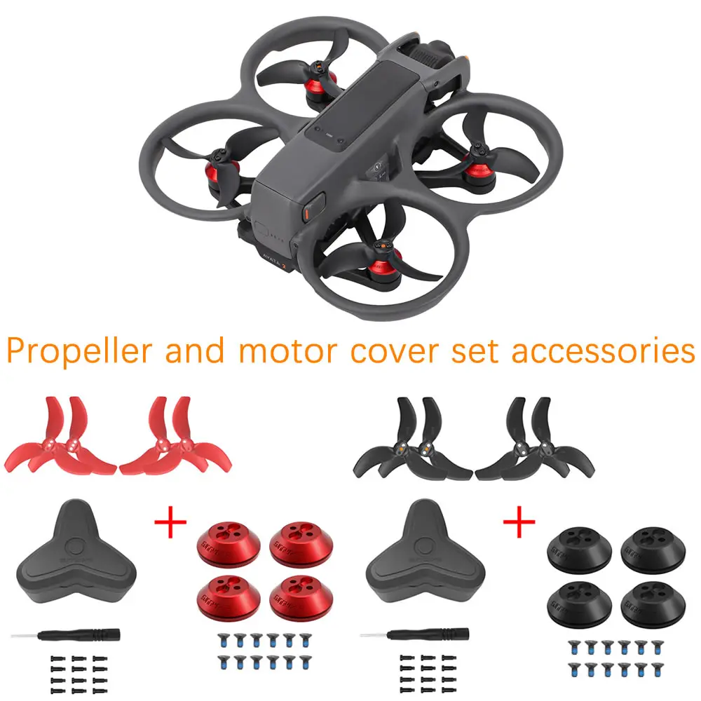 Drone Propeller Guard Accesorios Protector Motor For Dji Avata 2 Propeller and Aluminum Alloy Motor Cover Combo Kit