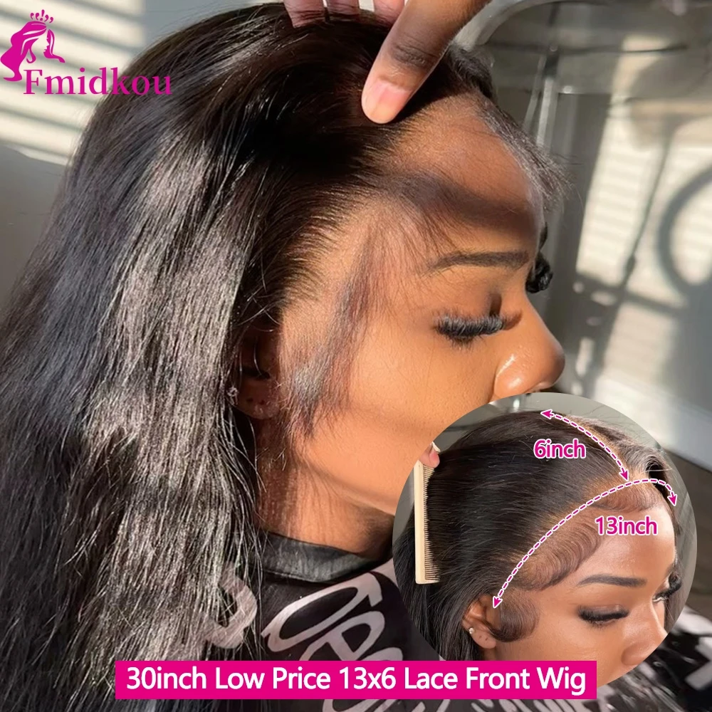 40 30 34 Inch 13x6 HD Lace Human Hair Wig