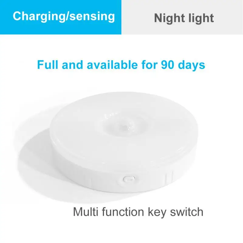

Led Night Light Home Kitchen Cabinet Wardrobe Pir Motion Sensor Usb Rechargeable Wholesale 2023 Aisle Light Wall-mounted Newest