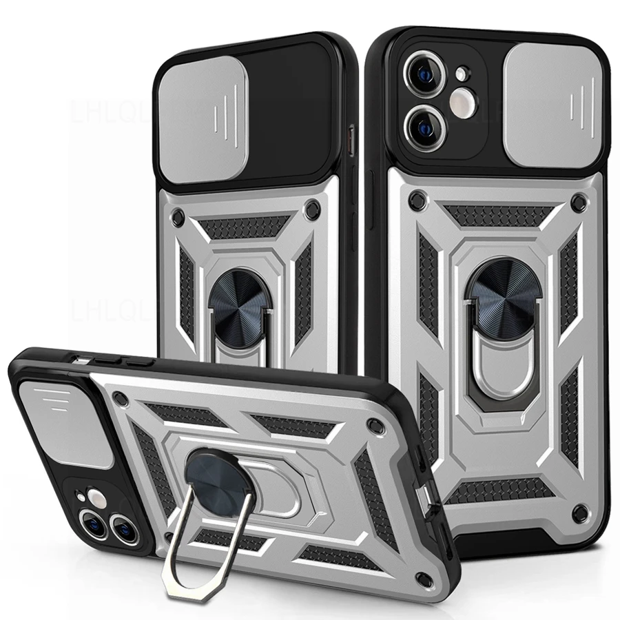 Kamera koruma telefon zırh vaka iPhone 14 15 7 8 artı X XR XS 11 12 13 Pro Max Mini SE 2020 darbeye silikon kapak