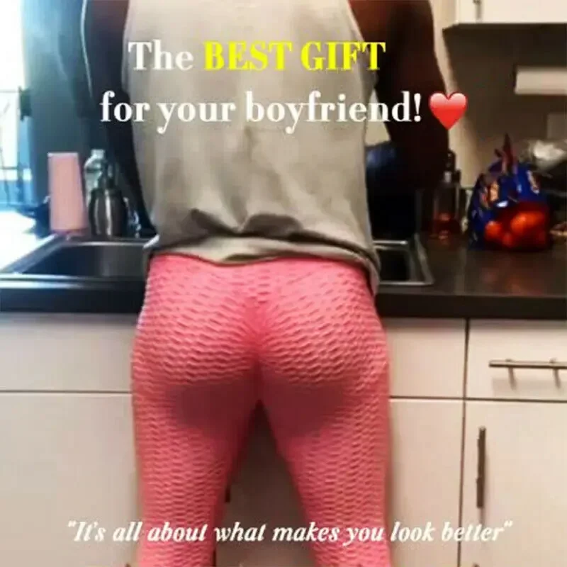 Men Sexy Crotchless Leggings Couple High Waist Gay Push Up Panties Open Crotch Pants Double Hidden Zippers Skinny Tight Fashion