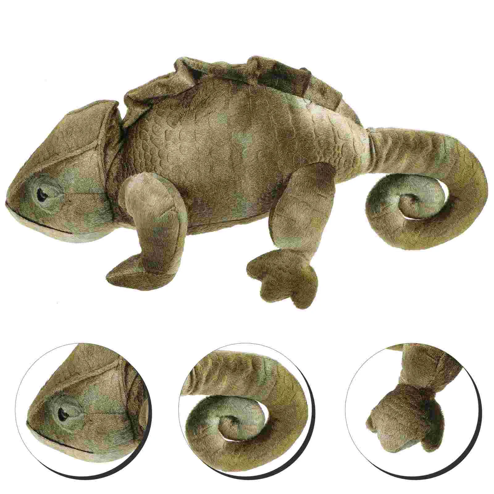 

Detailed Simulation Lizard Toy Soft Stuffed Lizard Toy Adorable Stuffed Animal Toy Decorative Lizard Toy