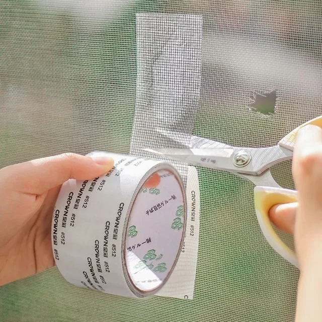 1ps de ruban de réparation d'écran de fenêtre étanche facile à appliquer – Gardez les moustiques sort avec notre patch en maille anti-insectes et auto-adhésif 5