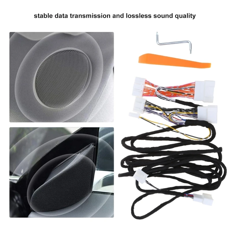 Inactive Speaker Activation Wire Harness Lossless Sound Audios Upgrade Kit Suitable For Model 3/Y Auto Car Entertainment