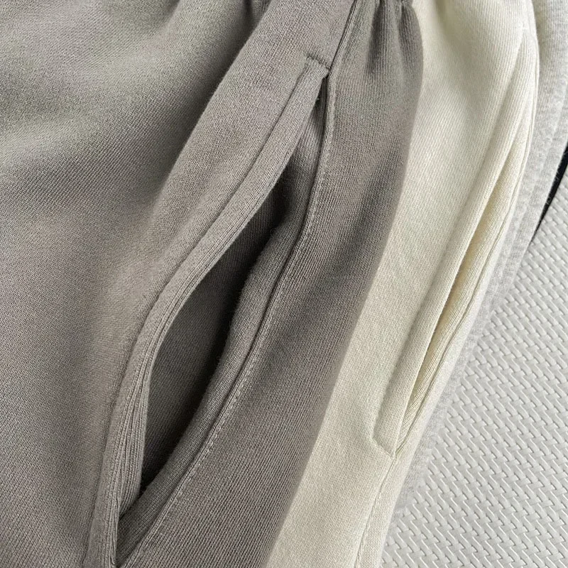 FW21 Classic Brand Men's Casual Shorts Double Lined Double Row Reflective Letter Logo Shorts Couple High Street Loose Shorts