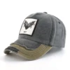 Vintage Denim Baseball Cap With Embroidery Bat Patch Men Snapback Hip Hop Dad Hats Women Four Seasons Adjustable Visor Cap 2