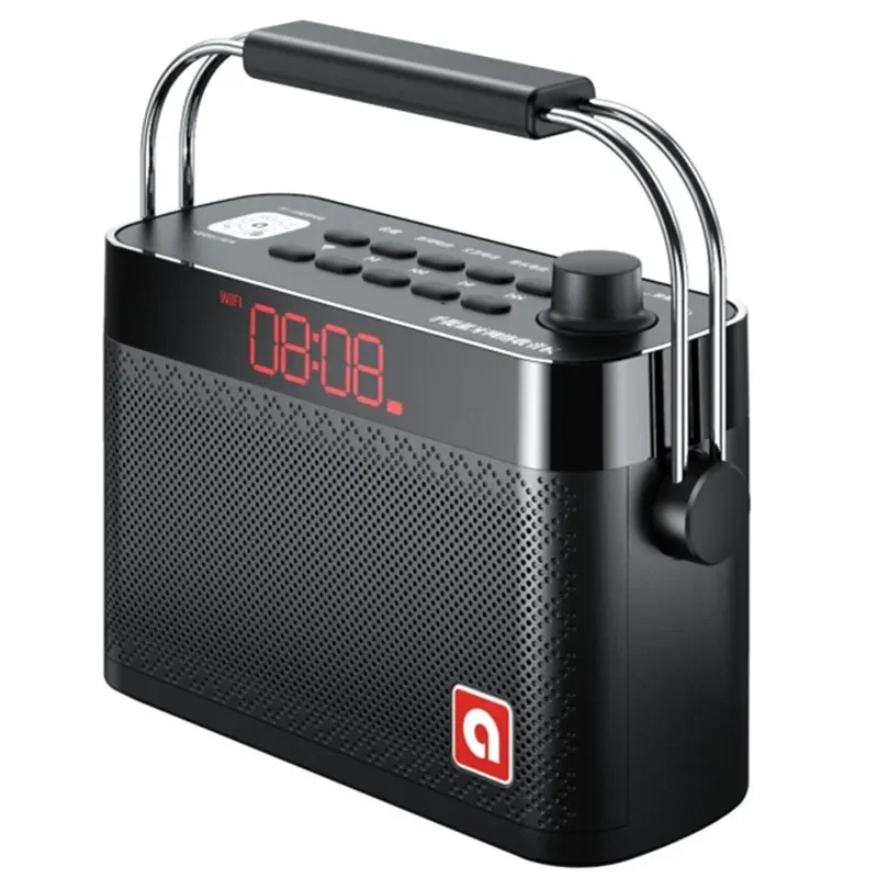 Kablosuz Ses WiFi Ağ Yayını FM Radyo Bluetooth 5.0 Hoparlör TF Kart U Disk Hifi Müzik Çalar Bas Mp3 Taşınabilir Hoparlörler