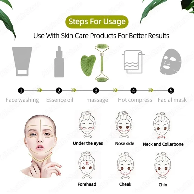 Jade Gua Sha Massager Facial Gouache Lift Jade Gua Sha Massager Facial Gouache Lift