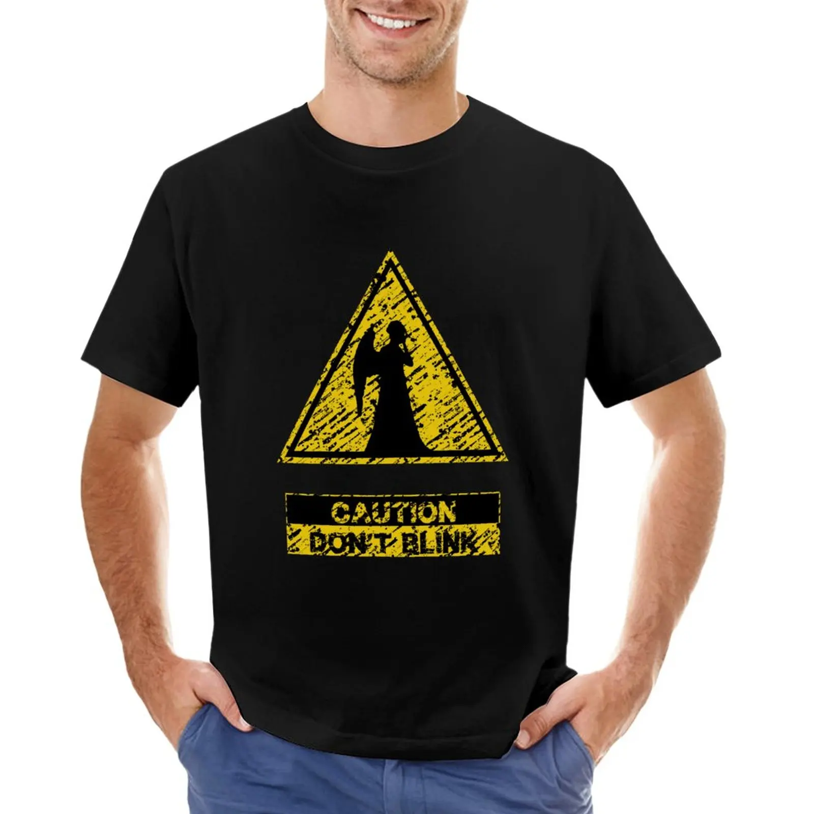 

Don t blink T-Shirt Aesthetic clothing plus size tops sweat Men's clothing