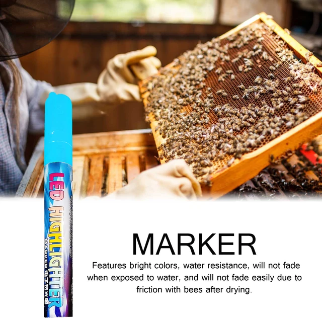 Nem Mérgező Méhek Marker Tollvíz-Alapú Festékjelző A Királynő Biztonságos Megjelölésére Egy Színes Doteeper Szerszámmal - Image 3