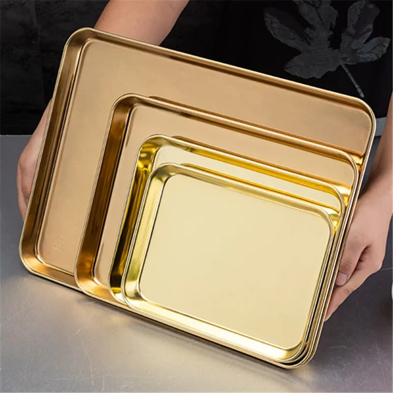 304 stainless steel oven Baking Tray bbq tray Cool Rack Set Baking Pan sheet Non Toxic Dishwasher baking tray set