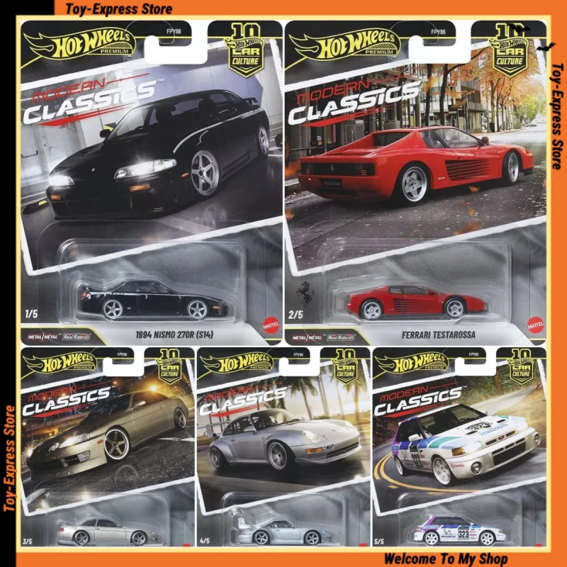 Hot Wheels Premium 2026 Car Culture Modern Classics Hotwheels Children Toys Ferrari Toyota Porsche 1:64 Car Model Boys Kids Toys