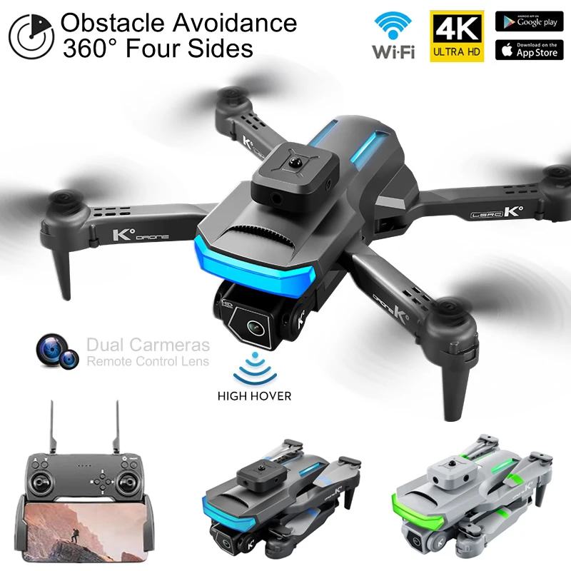 

XT5 RC Drone 4k Profesional HD Camera FPV Optical Flow 360 Degrees Obstacle Avoidance Quadcopter Remote Helicopter Toys
