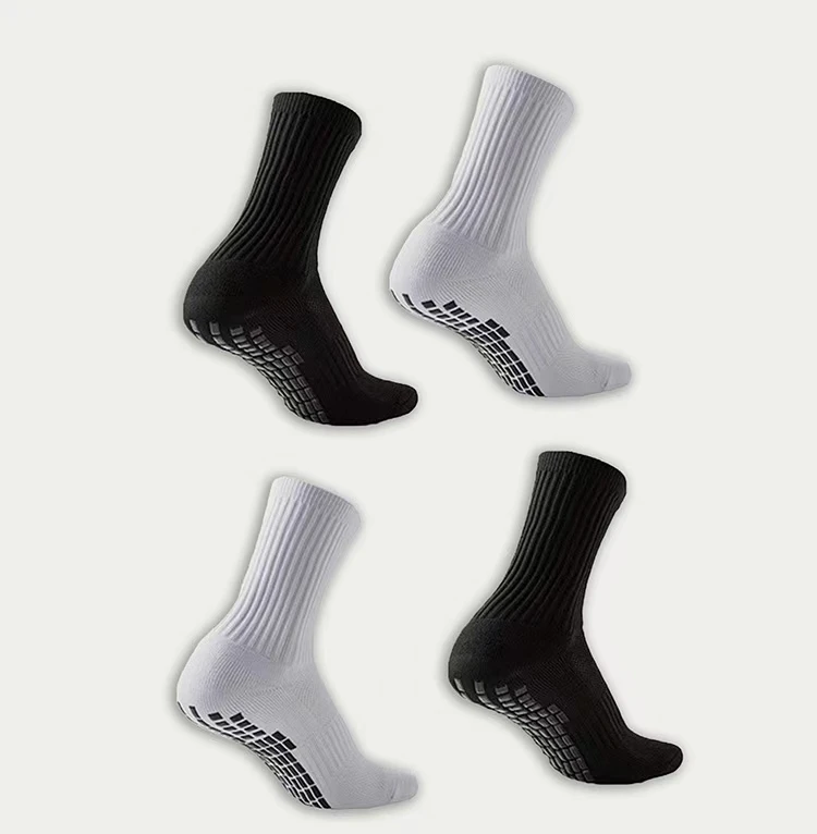 Enhanced Performance Anti-Slip Silicone Grip Sports Socks - Breathable for Training and Running