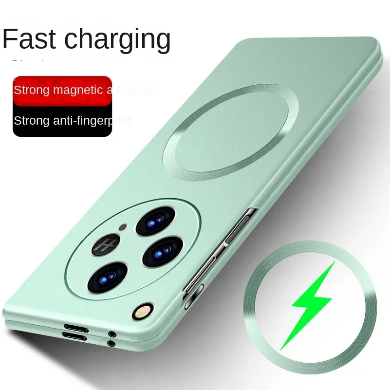 Ultra-Thin Magnetic Wireless Charger Phone Case with Camera Protection