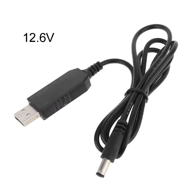 USB 5V to 4.2V 8.4V 12.6V 5.5x2.1mm Line Converter Power Charging Cable for 18650 Lithium Battery Pack power supply adapter