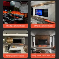 Современный 3D паровой камин, бесшумный декоративный увлажнитель воздуха, электрическое пламя, светодиодный камин с водяными парами, домашний пульт дистанционного управления, ТВ, настенный декор комнаты — изображение 5