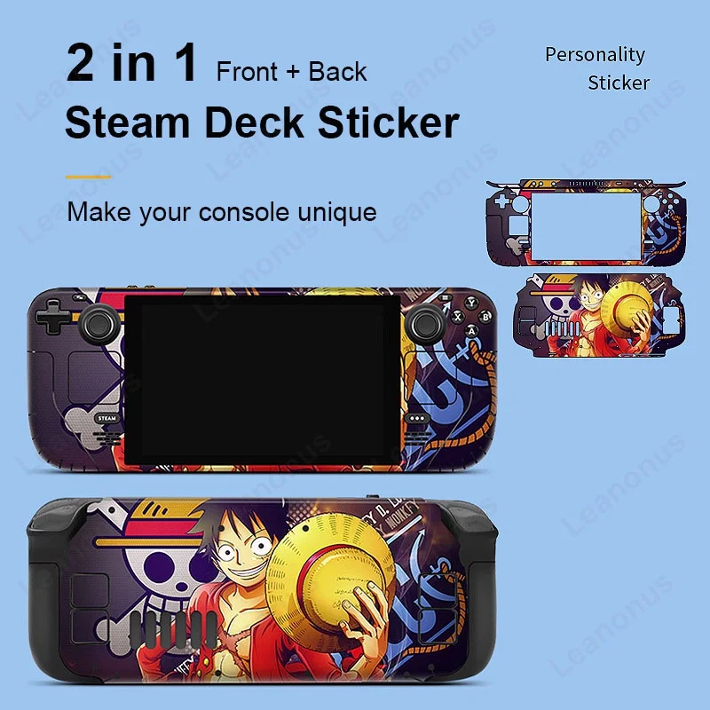 Mori Simple Color Skin Full Set Film for Steam Deck Console Back Screen Protector Cover 3M Wrap Aesthetic Stickers