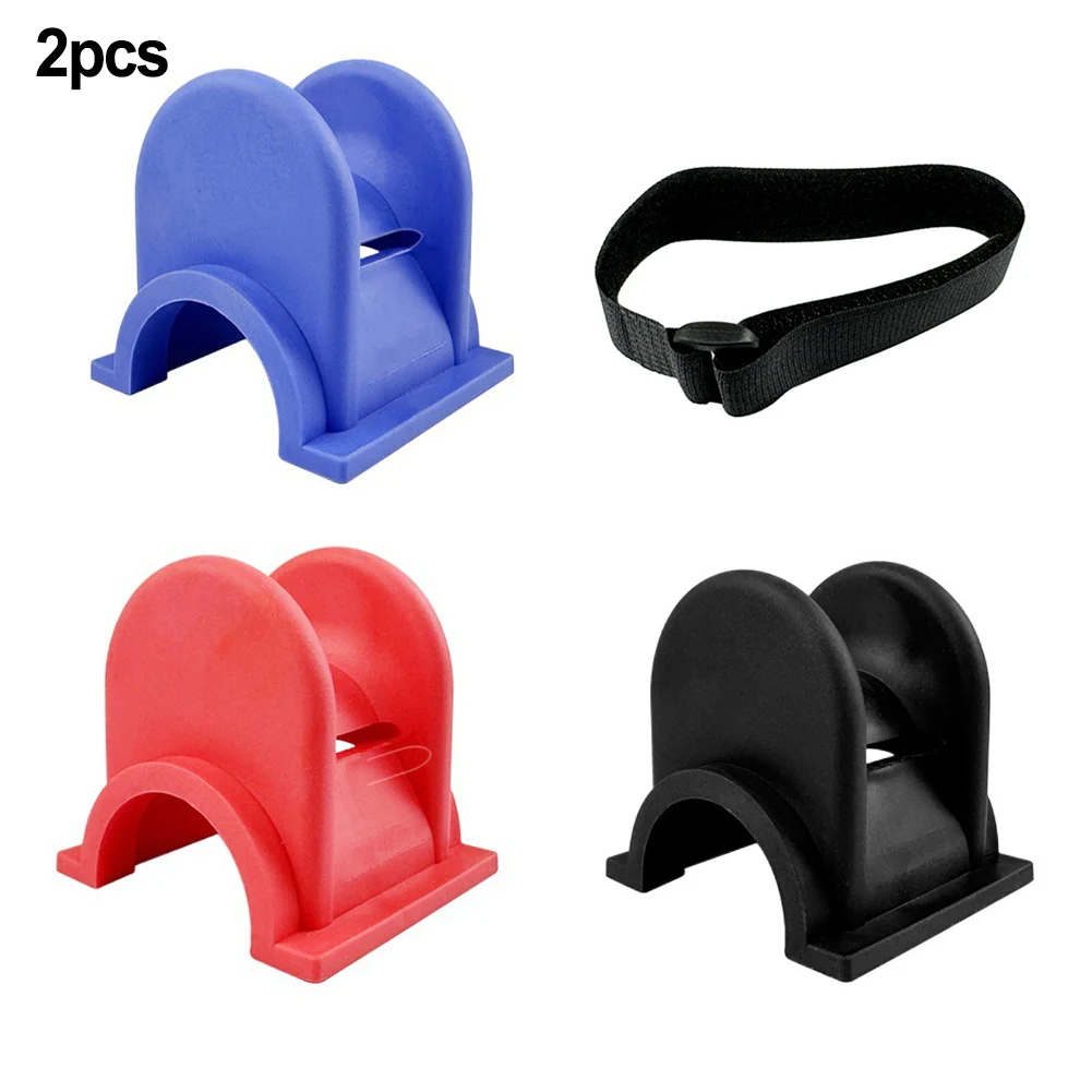

2pcs U-shaped Fishing Rod Holder TPE Plastic 48x43x46mm Corrosion-resistant Fix Diameter With Straps For Kayaks Fishing Boats