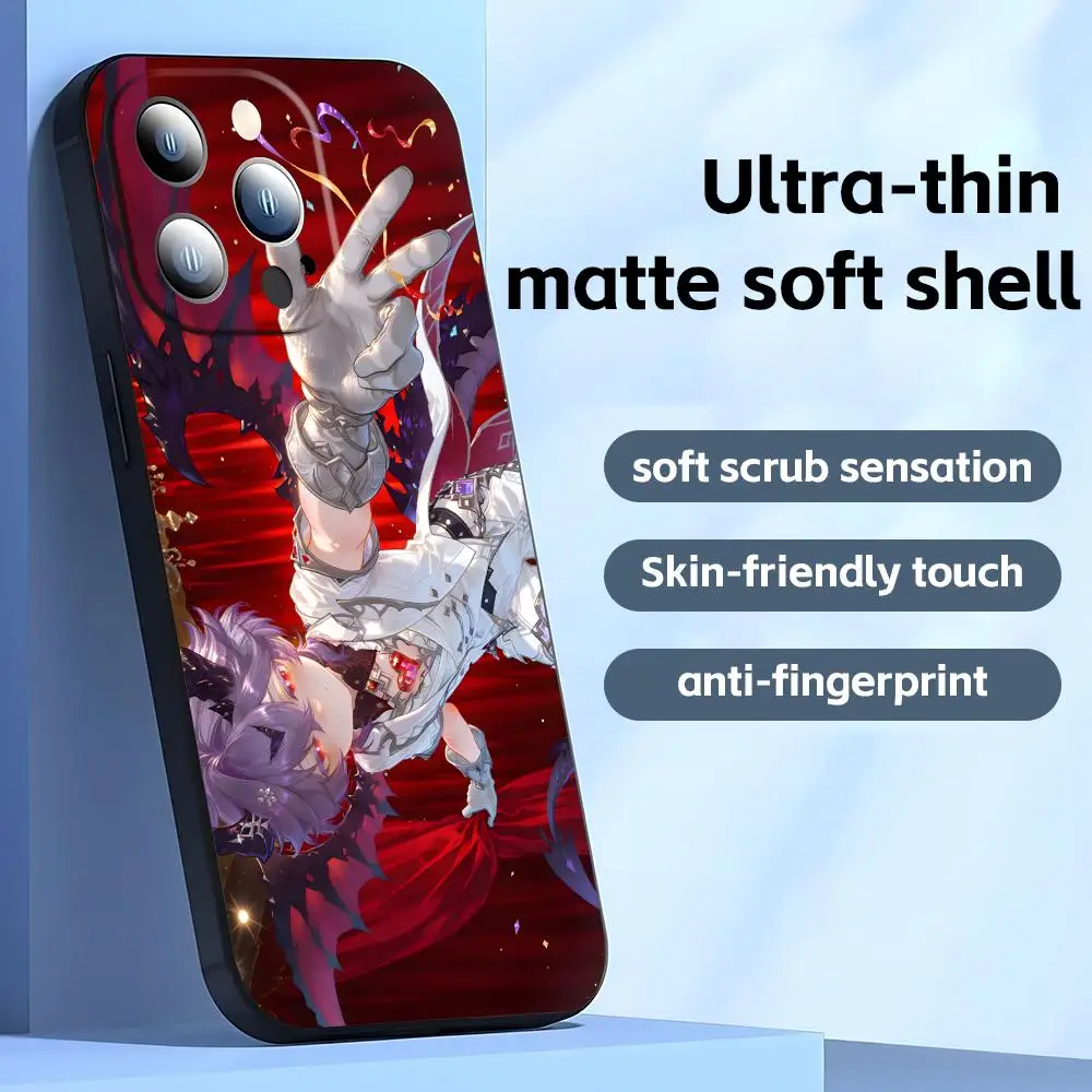 Genshin Impact Durin Shockproof Soft Black Phone Case