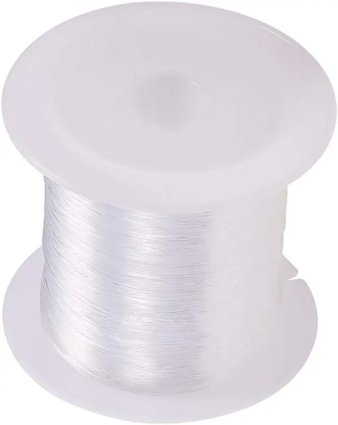 187 Yards Clear Invisible Craft Nylon Thread 0.3mm Monofilament Fishing Line Bead String Cord for Jewelry DIY Making